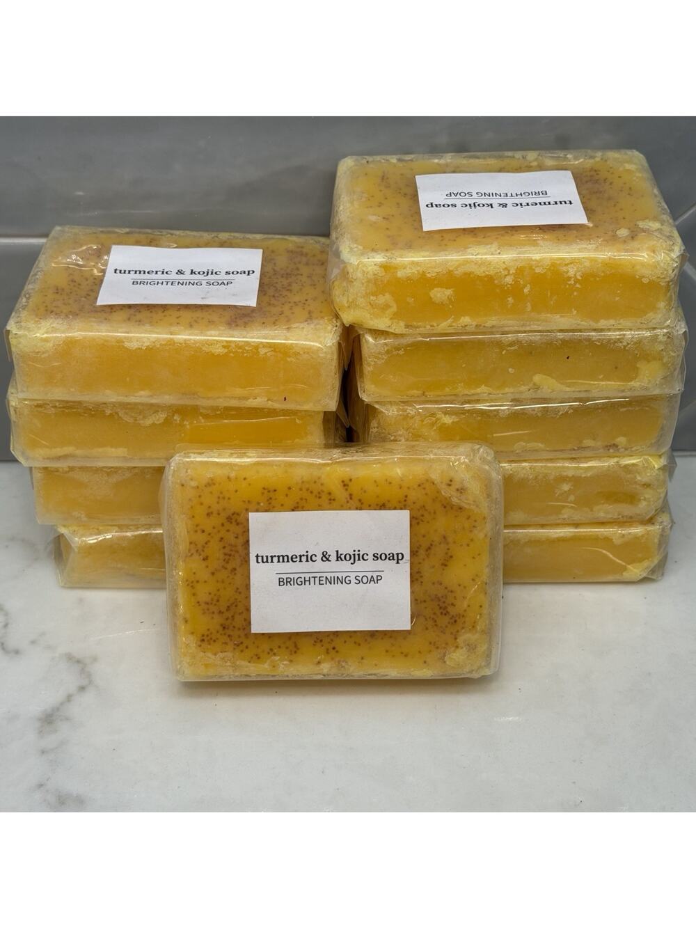 Tumeric + Kojic Acid Brightening Cleansing Bar Soap 10 Bars Brand New Sealed
